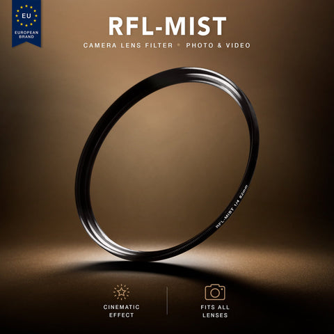 RFL-Mist circular camera filter on a brown product background