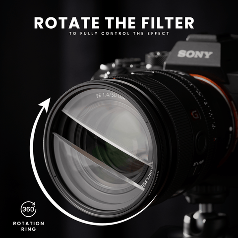 REFLECTLENS Cosmic Rift lens filter with rotating ring for split-diopter creative focus